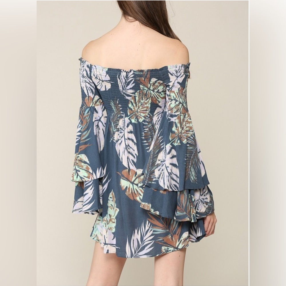Illa illa vici smocked off the shoulder dress - Picture 4 of 12